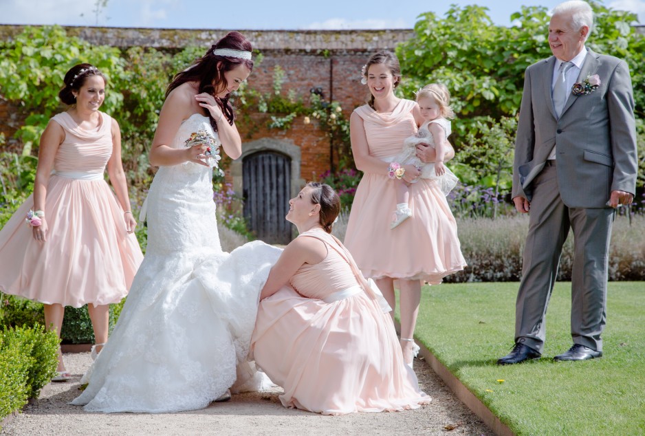 cowdray park walled garden wedding group-LARGE